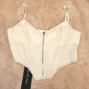 New Denim Corset Crop Top